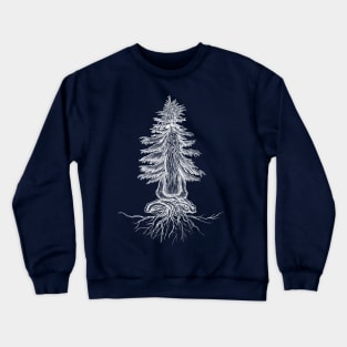 Sage of the silent pine (White Sketch) Crewneck Sweatshirt